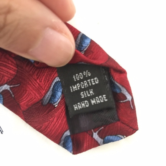 Nature Conservancy Maroon Giant Land Snails Tie - Picture 7 of 8